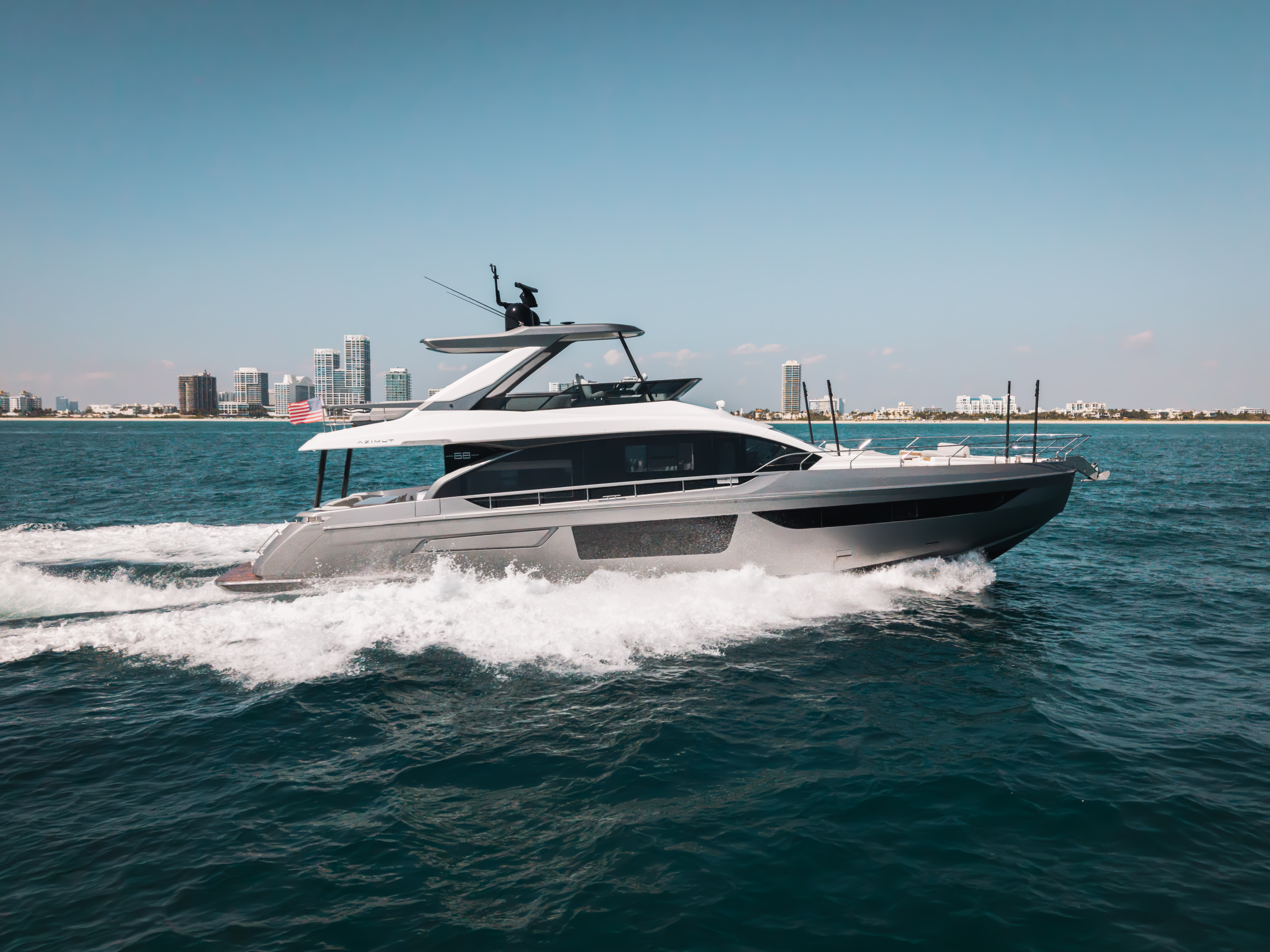 2023 Azimut 68 Flybridge yacht listed for sale in Miami, Florida