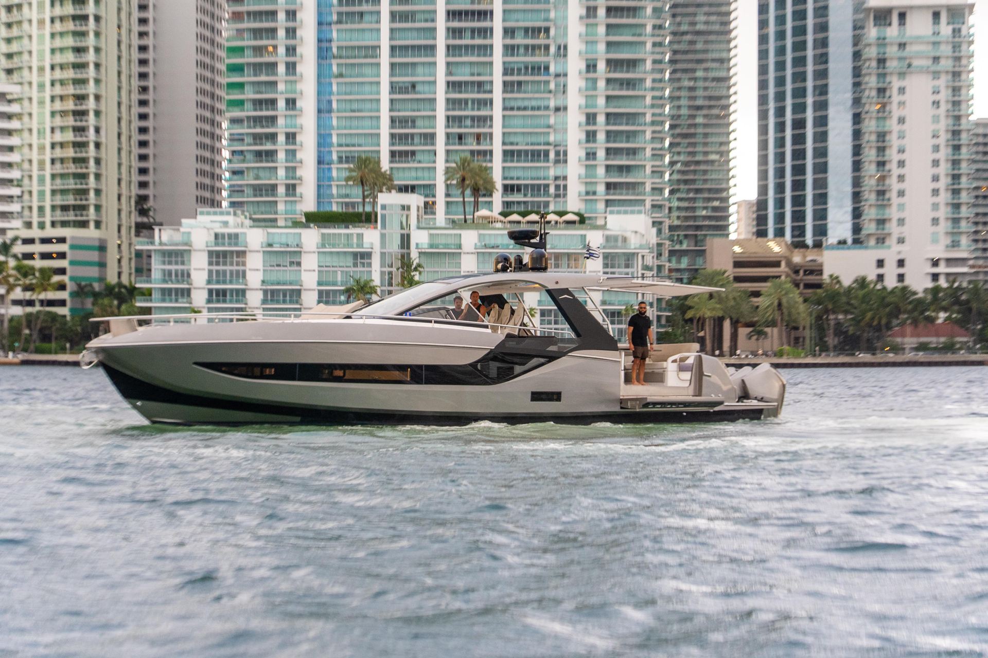 2021 Azimut Verve 47 luxury sport yacht listed in Miami, Florida